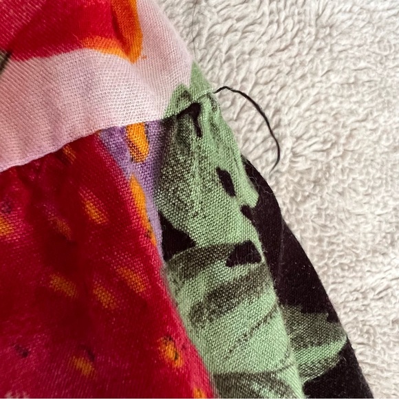 Vintage 90s Mod Retro Faith Strawberry Cherry Fruit Print Polka Dot Mini Skirt - Picture 10 of 11